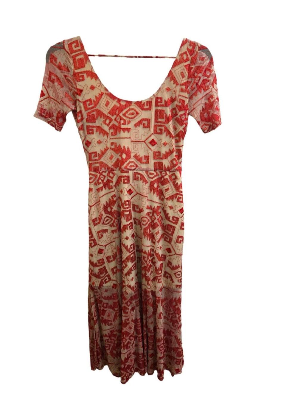 Very Good XS Line & Dot Dress